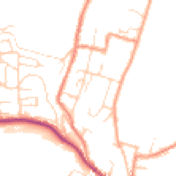 Daytime road noise heatmap for S44 6NE