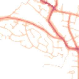 Daytime road noise heatmap for S44 6TS