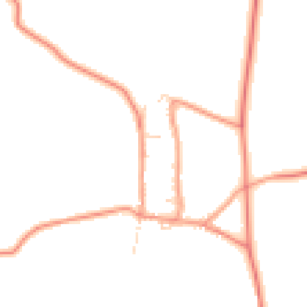 Daytime road noise heatmap for S44 6WA