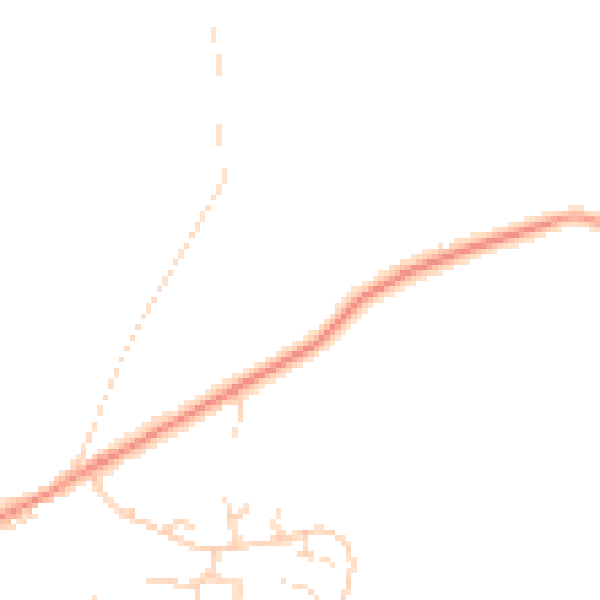 Daytime road noise heatmap for S44 6ZH