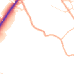 Daytime road noise heatmap for S45 0BF