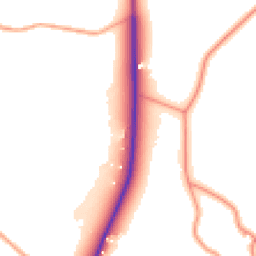 Daytime road noise heatmap for S45 0DD