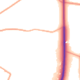 Daytime road noise heatmap for S45 0DE
