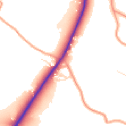 Daytime road noise heatmap for S45 0DW