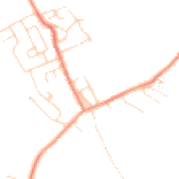 Daytime road noise heatmap for S45 8HA