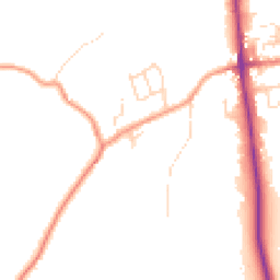 Daytime road noise heatmap for S45 9BD
