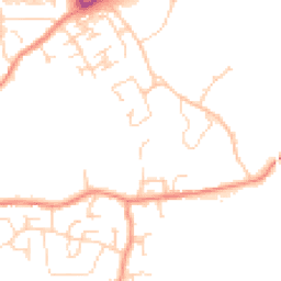 Daytime road noise heatmap for S45 9BE