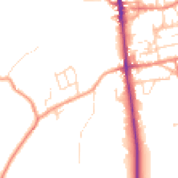 Daytime road noise heatmap for S45 9EW