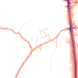 Daytime road noise heatmap for S45 9FT