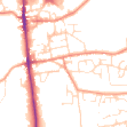 Daytime road noise heatmap for S45 9HF
