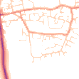 Daytime road noise heatmap for S45 9RP