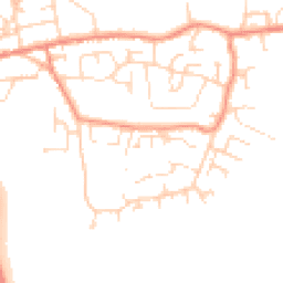 Daytime road noise heatmap for S45 9RT