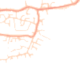Daytime road noise heatmap for S45 9SE