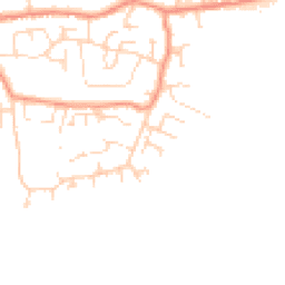 Daytime road noise heatmap for S45 9SP