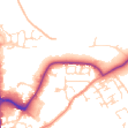 Daytime road noise heatmap for S45 9TT
