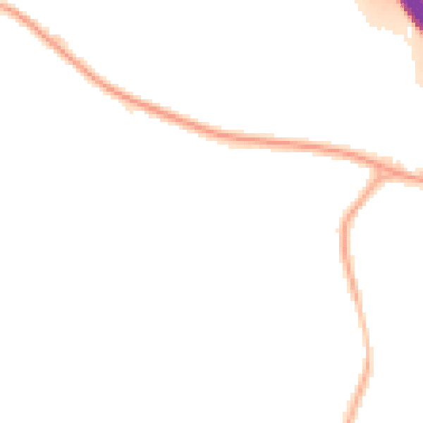 Night-time road noise heatmap for S5 0AA
