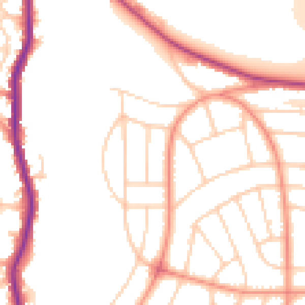Daytime road noise heatmap for S5 0AL