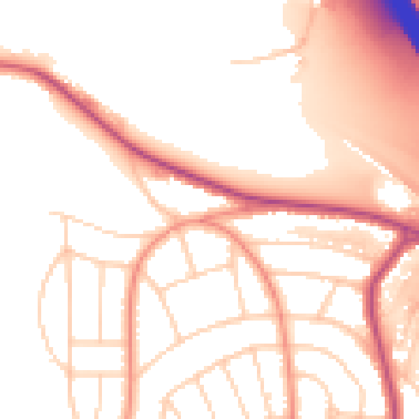 Daytime road noise heatmap for S5 0AQ
