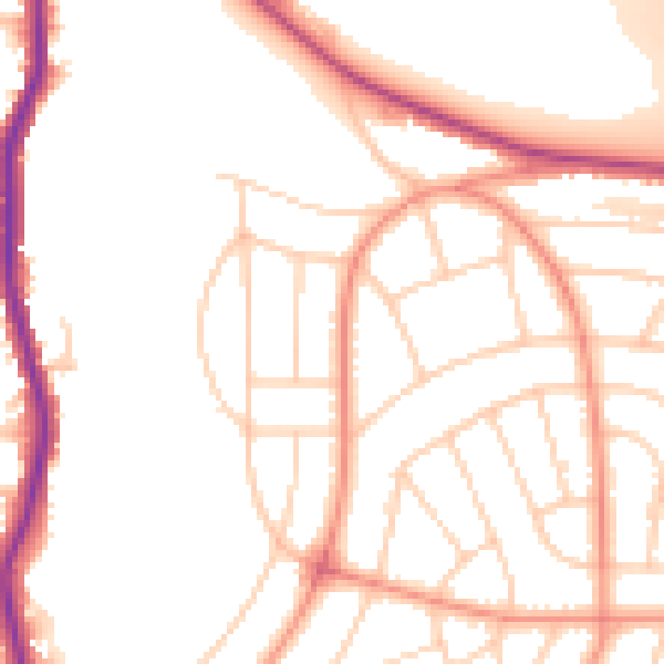Daytime road noise heatmap for S5 0AX