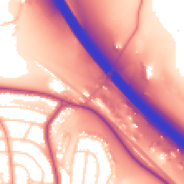 Daytime road noise heatmap for S5 0DP