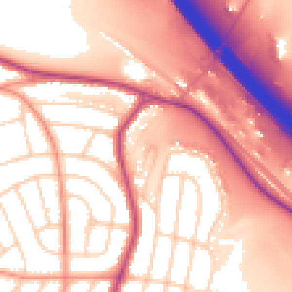 Daytime road noise heatmap for S5 0DS