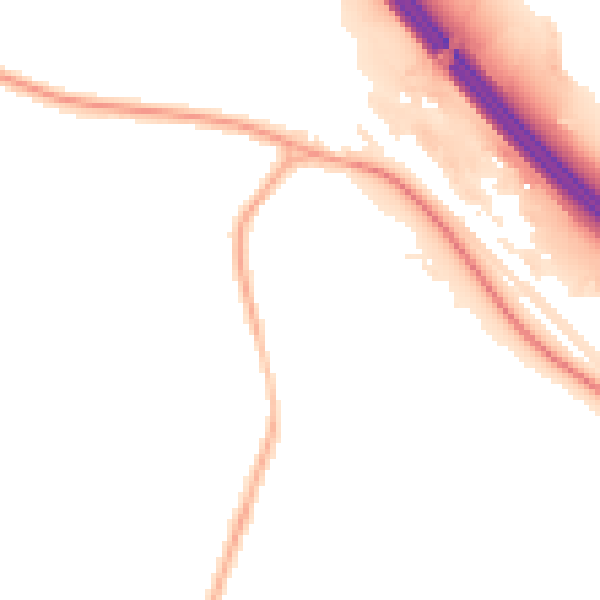 Night-time road noise heatmap for S5 0DT