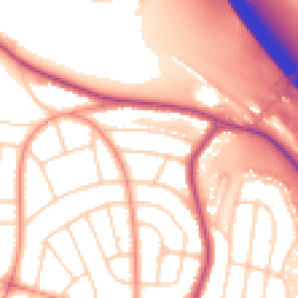 Daytime road noise heatmap for S5 0DY