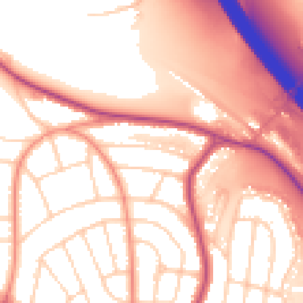 Daytime road noise heatmap for S5 0EA