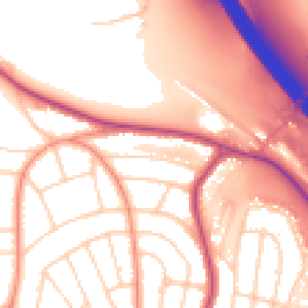 Daytime road noise heatmap for S5 0EB