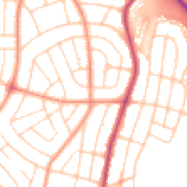 Daytime road noise heatmap for S5 0ED