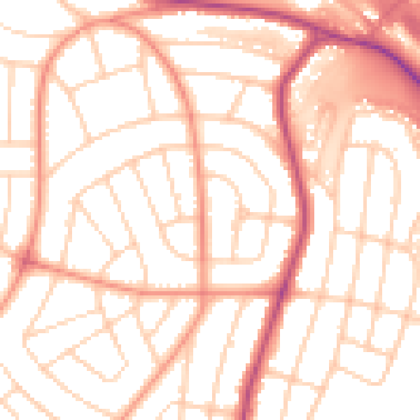 Daytime road noise heatmap for S5 0EF