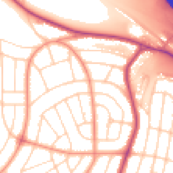 Daytime road noise heatmap for S5 0EG