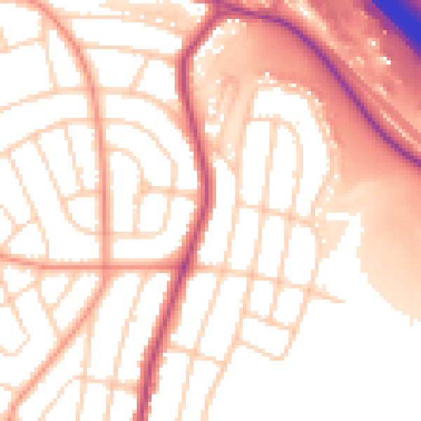 Daytime road noise heatmap for S5 0EQ