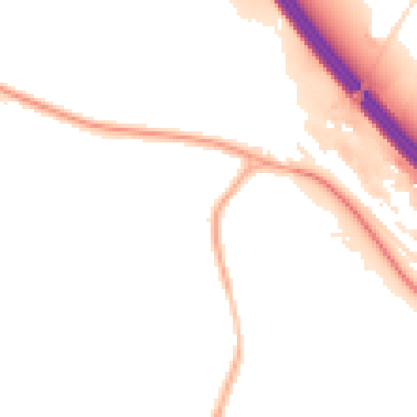 Night-time road noise heatmap for S5 0ES