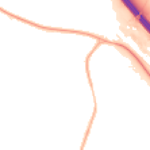 Night-time road noise heatmap for S5 0GA