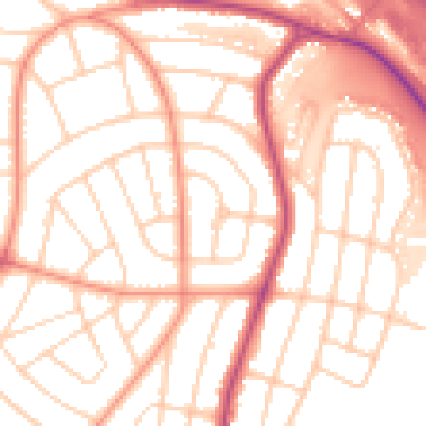 Daytime road noise heatmap for S5 0GX