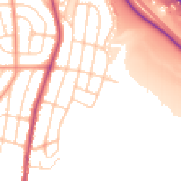 Daytime road noise heatmap for S5 0TU