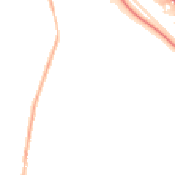 Night-time road noise heatmap for S5 0TU