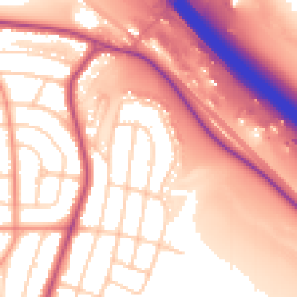Daytime road noise heatmap for S5 0TW