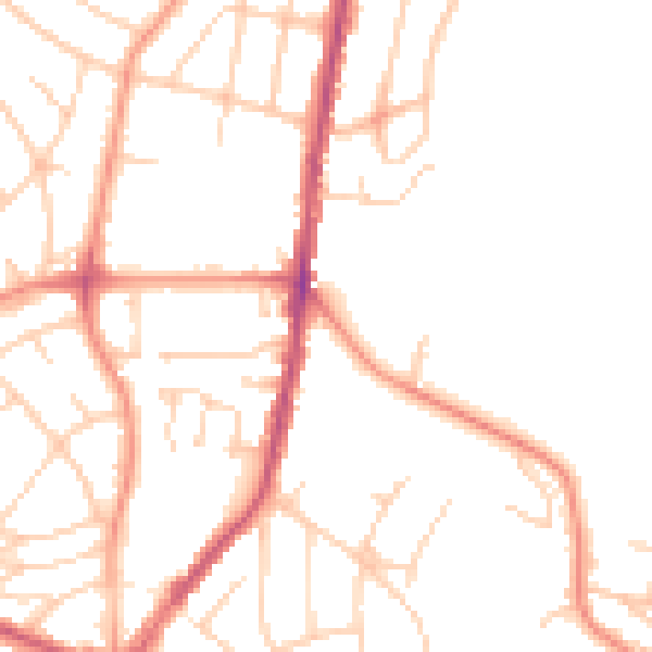 Daytime road noise heatmap for S5 6AF