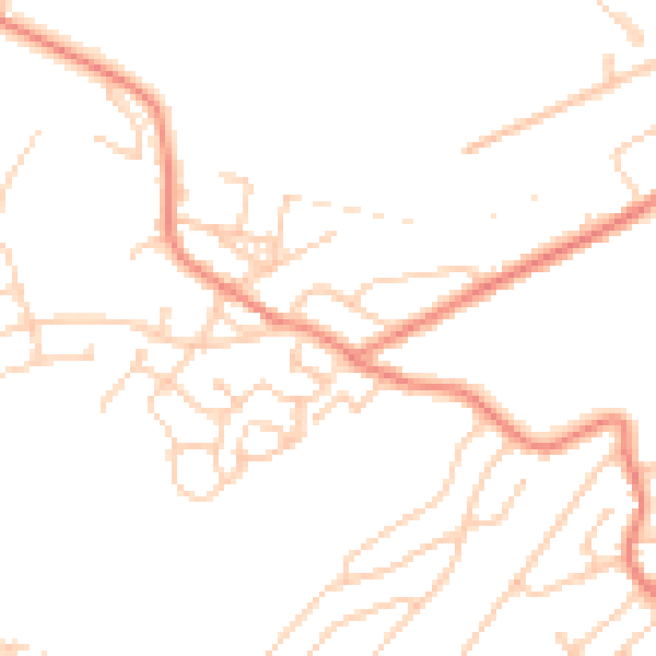 Daytime road noise heatmap for S5 6BD