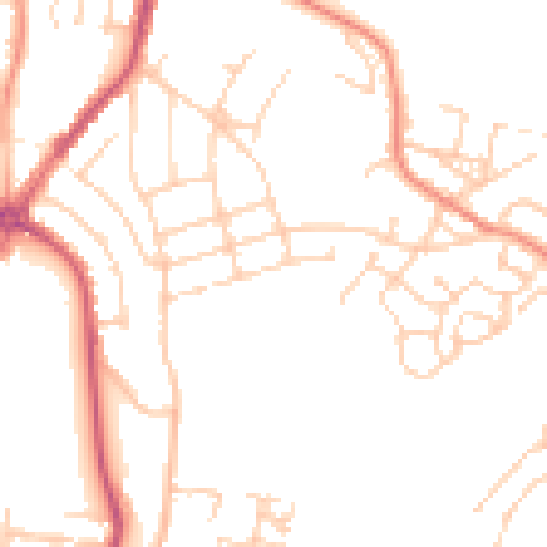 Daytime road noise heatmap for S5 6GF