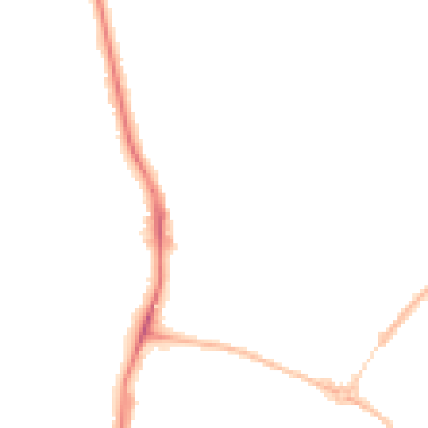 Night-time road noise heatmap for S5 6JD