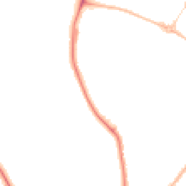 Night-time road noise heatmap for S5 6SH