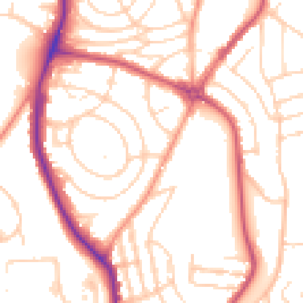 Daytime road noise heatmap for S5 6SU