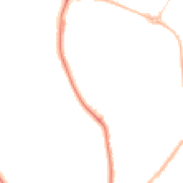 Night-time road noise heatmap for S5 6SW