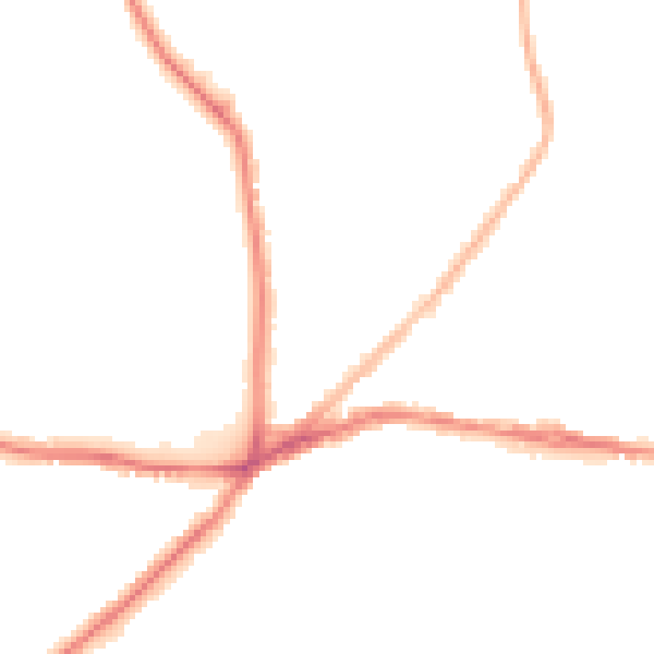 Night-time road noise heatmap for S5 6UJ