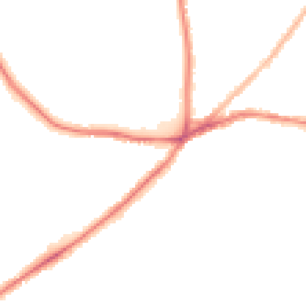 Night-time road noise heatmap for S5 7AG