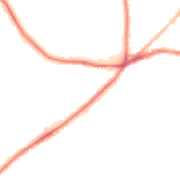 Night-time road noise heatmap for S5 7AL