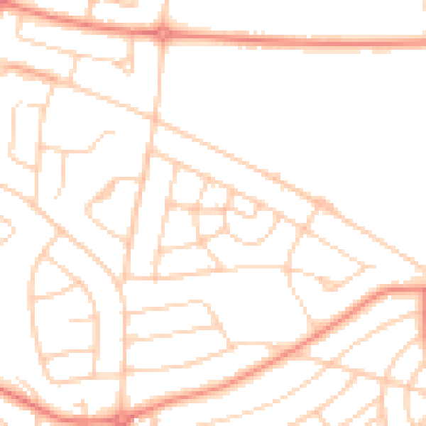 Daytime road noise heatmap for S5 8BF